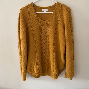 Warm Ginger Sonoma knit sweater - Size L